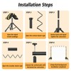 Forlogic Backdrop Stand 10x7.5ft(WxH), Heavy Duty Adjustable Photo Back Drop