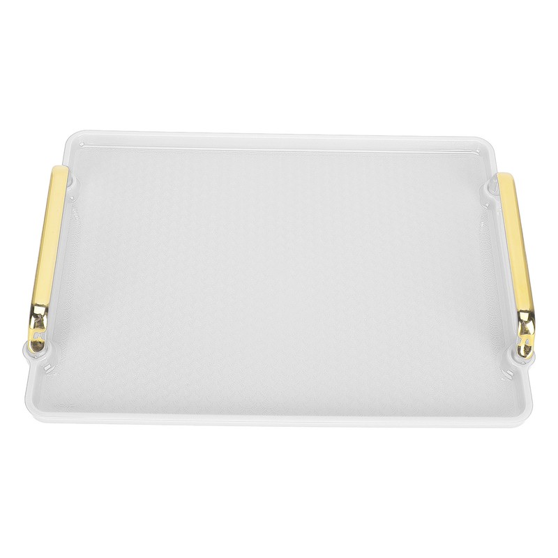 Decorative Tray Elegant Exquisite Texture Ergonomic Serving Tray with Handles