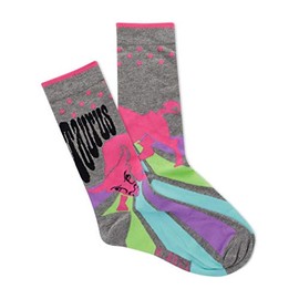 K. Bell Socks Women's Horoscope Novelty Crew Socks, Taurus (Charcoal Heather), Shoe Size: 4-10