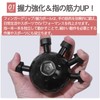 COZENTA Ball Shape Finger Grip Strength Finger Training (Black, Black)