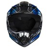Lunatic, L2006B-15, Youth MX/ATV Helmet DOT Approved - Blue, L