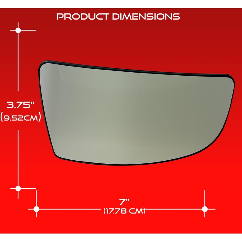 Side View Blind Spot Mirror Replacement for Ford 2015 Transit