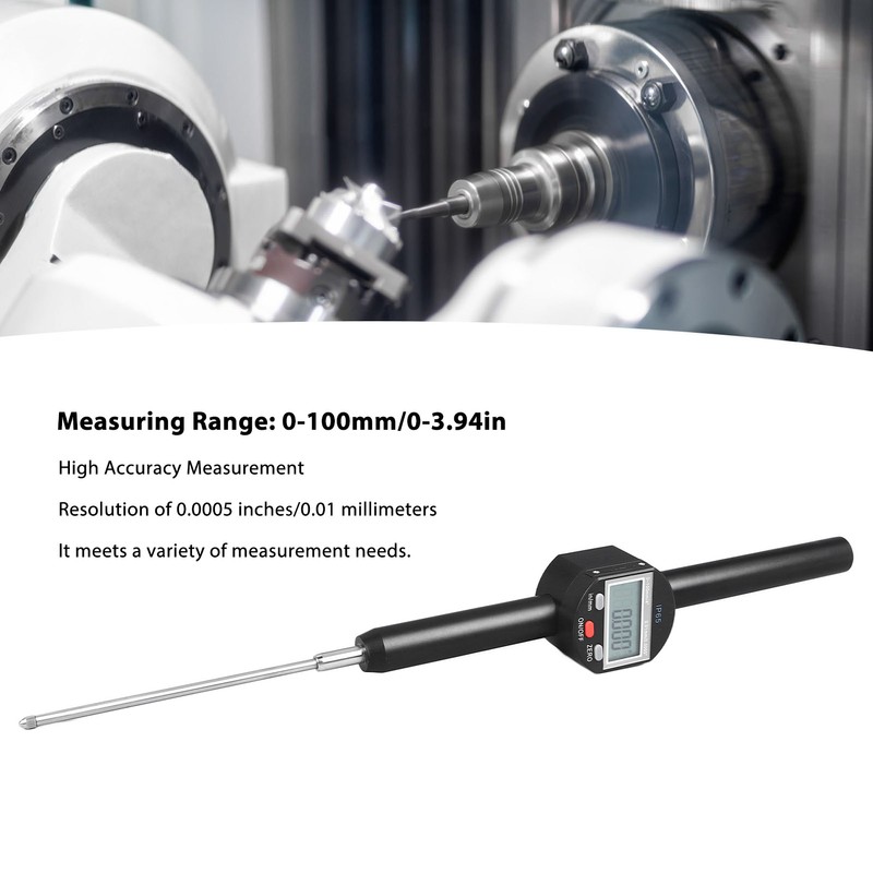 Electronic Digital Dial Indicator IP65 High Accuracy 0 to 100mm