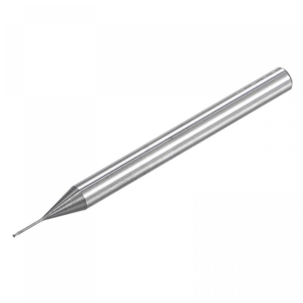 uxcell Square Nose End Mill, 0.5mm Solid Carbide Long Reach