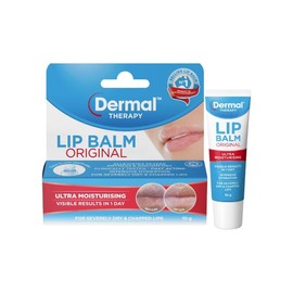 Dermal Therapy Lip Balm Original Tube| Designed to Hydrate & Soften Severely Dry Lips | 10g