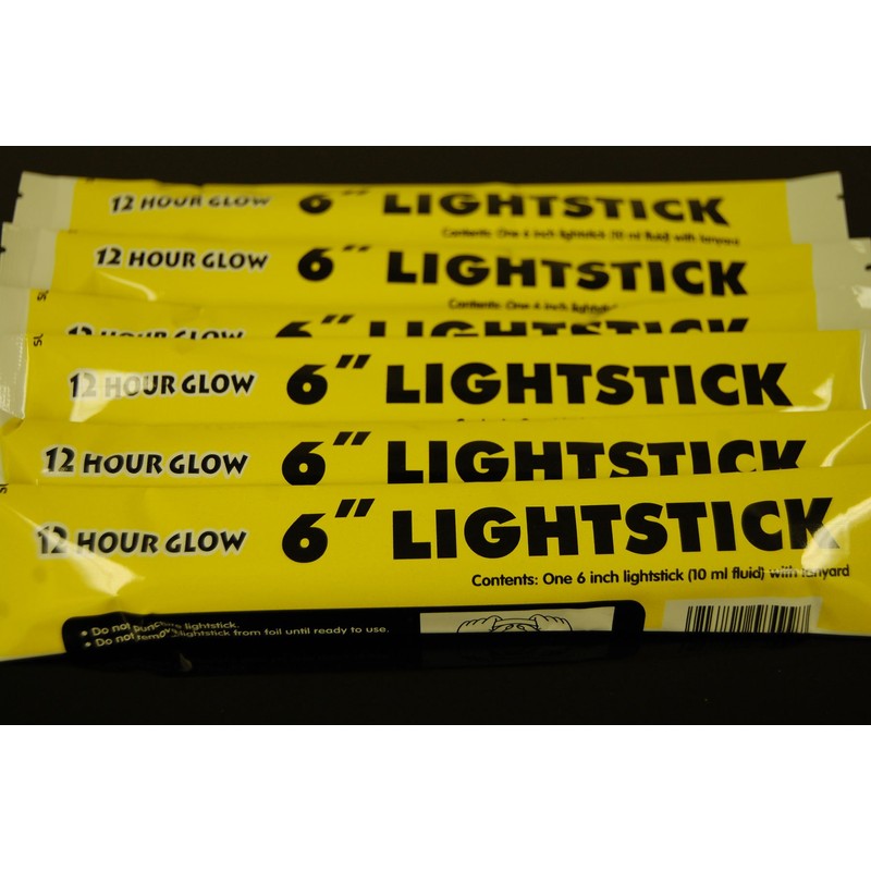 DirectGlow 6 inch 15mm Premium Glow Sticks with Lanyards 12+