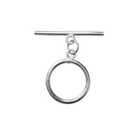 Silver Overlay Delicate and Lightweight Toggle TSF-165-25MM