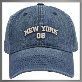 Buzz Selection CAP798 Vintage Hat, Cap, Stylish, Casual, Denim, Men's, Women's, Black