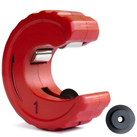 BearHut 1" Tube Cutter Copper Pipe Slice Pipe Cutter Zinc Alloy Body with 1 Replacement Cutting Wheel