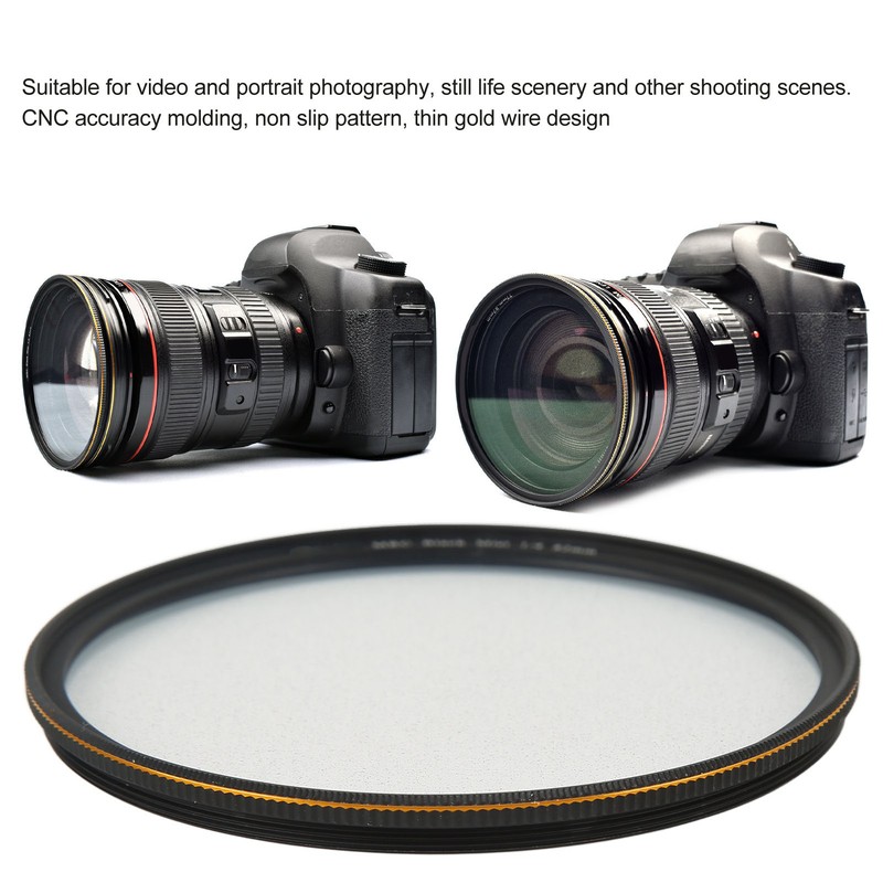 Lightdow Black Diffusion 1/4 Filter Mist Cinematic Effect Soft Focus