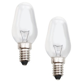 The Body Source Himalayan Salt Lamp Bulb Replacement 2 Pack - Fits Models SL-01, SL-02, SL-03 - Incandescent Bulbs for Indoor Use