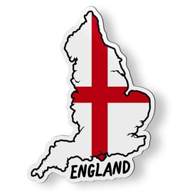 England Map with Flag Magnet for Car Fridge Locker Metal Door - 4.5"