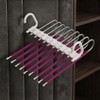 Space Saving Pants Hanger, 9-Tier Stainless Steel Closet Organizer with