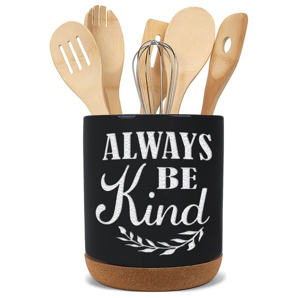 Elanze Designs Always Be Kind Black X-Large Cork Bottom Kitchen