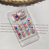 24Pcs Independence Day Cute Fake Nails, July 4th Star Rocket