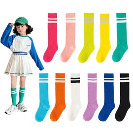 konamiya Children's Socks, 11 Colors to Choose from, Kids' High Socks, Line Socks, Colorful, Knee-High, Team Costume, Sports Festivals, Outstanding, Fluorescent Colors, navy
