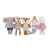 Cuddle Me Deer 100% Cotton Knitted Plush Toy, Penelope, Brown/Pink