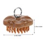 TOVINANNA 2pcs Wooden Scalp Massage Comb with Ring Handle for