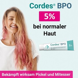 Cordes BPO 5% Acne Gel Effectively Fights Pimples and Blackheads for Acne. 30 g