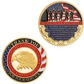 American Veterans Challenge Coin, Thanksgiving Commemorative Coin, Commemorative Gift for All Veterans