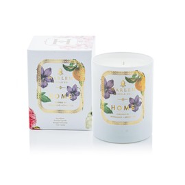 Harlem Candle Company Home Luxury Candle, 11 oz White Glass Jar, Double Wick, Soy Wax, Gift Box, Bergamot, Jasmine, Sandalwood, Mandarin Orange and Green Tea Leaves