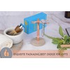 GMYIAK Razor Holder With Brush Stand, With Hand-Polished Marble Base