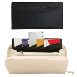 Ireppa Vertical Card Storage Case, Stores 10 Cards Vertically, Portable, Cyprus, Thin Card Case, Black