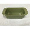 Longaberger Pottery Sage Mini Loaf Bread Pan Dish Woven Traditions
