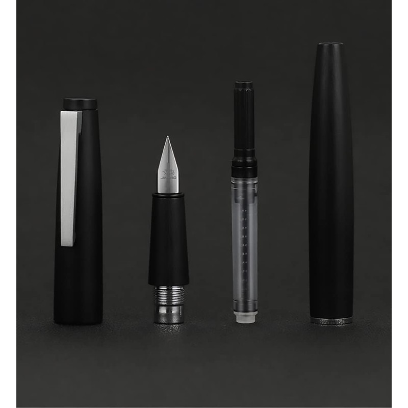 erofa 80 Black Fibre Fountain Pens Iridium Extra Fine Nib