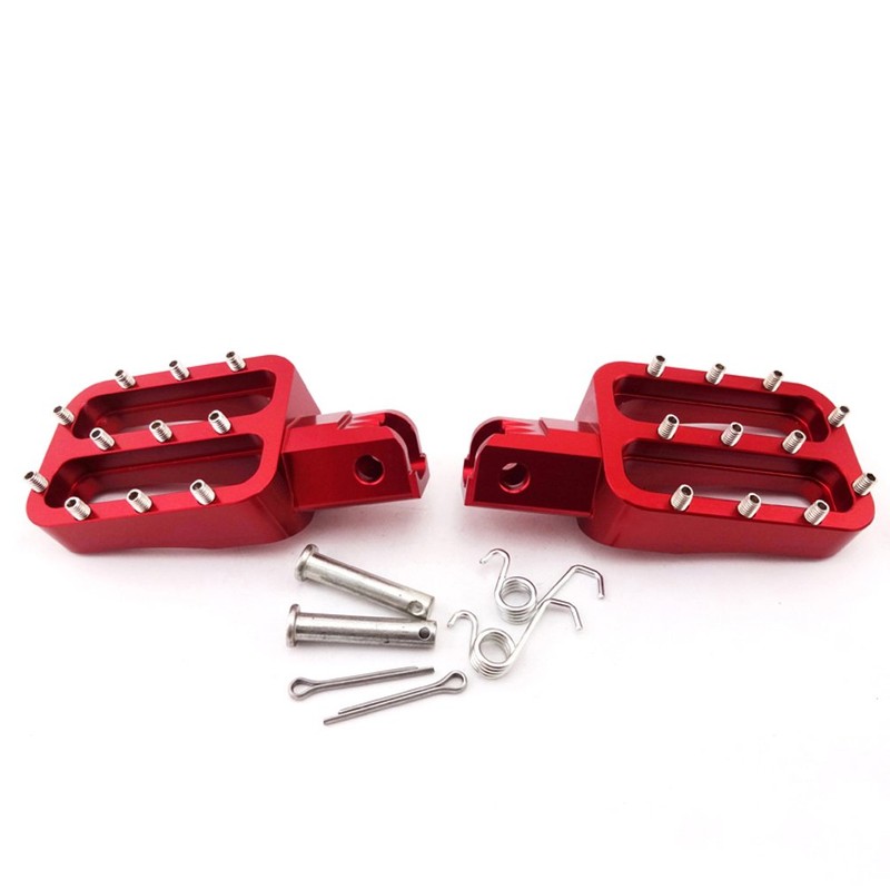 XLJOY Red Footpegs Foot Rest Pegs for KLX110 XR50 CRF50