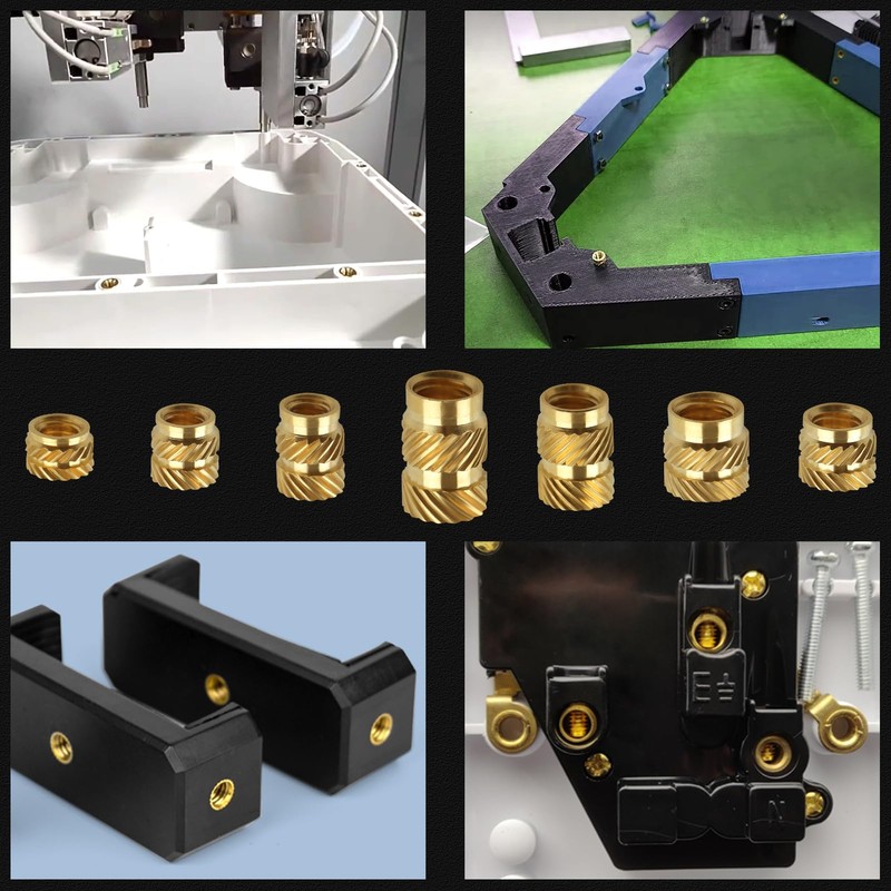 LEONTOOL 307pcs Threaded Inserts Assortment Kit, M2 M2.5 M3 M4