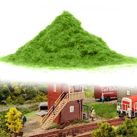 Tomedeks Moosimitation Grass Plants, Scattered Grass Meadow Static Grass Powder Model Railway Layout Grass 30 g per Bag, Model Making Grass (Emerald Green