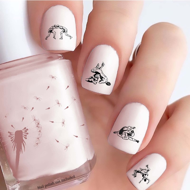 Wrestling Nail Decals (Clear Water-Slide)