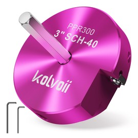 Kolvoii 3 Inch PVC Pipe Reamer, PVC Fitting Saver for SCH 40, Plastic Pipe Fitting Reamer, Pipe Reamer Suit for Water Lines, Drain Lines, Vent Lines