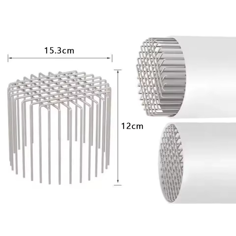 Stainless Steel Downspout Drain Guard, 50/75/110/160mm Anti-Clog Leaf Strainer