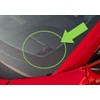 C8 Corvette Corner Skull Decals Windshield Accent Stickers Fits 2020-24