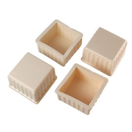 High Logic Leg Cap 1.4 inches (36 mm) Square A-067 White