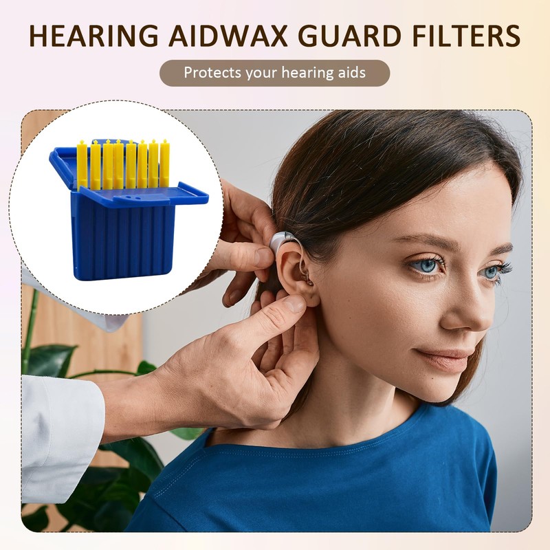 GMHLLES 24 Plastic Hearing Aid Wax Guards Filters Hearing, Hearing