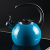 Circulon Enamel on Steel Whistling Teakettle/Teapot With Flip-Up Spout, 2