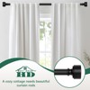 Black Curtain Rods for Windows 72 to 144 Inch(6-12ft), 1