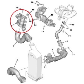MARIPOSA ADMSION ARIA COMPATIBILE PER CITROEN MOTORE 2.0 HDi - 0345G7 9675233680 9655233680 V29007022 700440