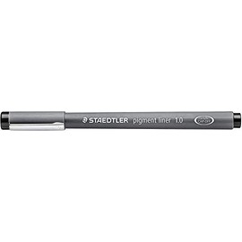 Staedtler Pigment Liner, 0.04 inch (1.0 mm), Black 308 10-9 [x 3 pieces]