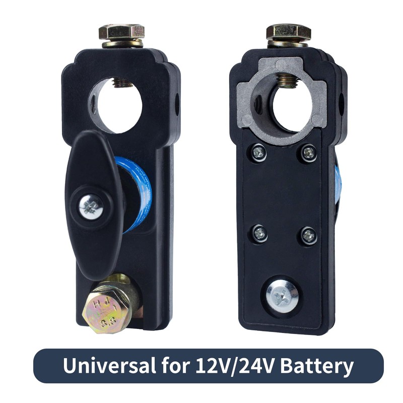 Battery Disconnect Switches 12V/24V, Heavy Duty Battery Shut Off Switch,
