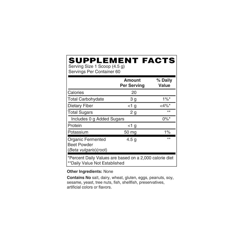 Holly Hill Health Foods Remolacha orgánica fermentada, 9.52 onzas