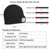 Bosttor LED Beanie Hat with Light, Rechargeable Headlamp Cap, Unisex