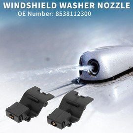 TUCKBOLD Windshield Washer Nozzle for Toyota 4Runner 2009-2018 Durable No.8538112300 | Front Windshield Spray Nozzles Wiper Spray Washer Jet Black Plastic 1Set
