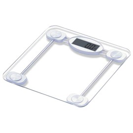 Taylor® Precision Products TAYLOR(R) PRECISION PRODUCTS LCD Readout 400-lb Capacity Glass Bathroom Scale