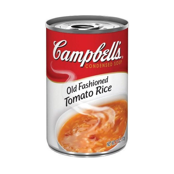 Campbell's, Condensed Old Fashioned Tomato Rice Soup, 11oz Can (Pack of 6)