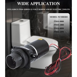 37041-0010 Marine Electric Toilet Macerator Sub Assembly Kit for PAR Electric Marine Toilets Fits for Jabsco 37010-Series 12-Volt
