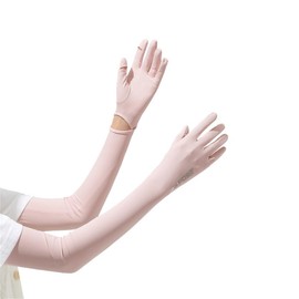 Gzuzlur Arm Cover, Women's, UV Protection, Sun Protection, Gloves, Men's, Cool to Touch, Arm Cover, Cool, UPF50+, Long Length, Both Arms, Finger Type, Sweat Absorbent, Quick Drying, UV Protection